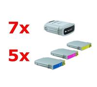 Compatible HP Nr 88 XL Cartouche d’encre Pack Économique (7xBK, je 5xC,M,Y) 22 pcs