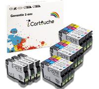Compatible Ink Cartridge for Epson T0715 Stylus D120 DX4050 DX4450 DX5050 DX6050 DX7400 Office BX300F BX600FW SX100 SX110 SX200 SX210 SX400 SX415 SX510W 600FW SX610FW (6BK 3C 3M 3Y)