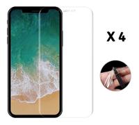 [Compatible iPhone XR / iPhone 11] Lot de 4 Films Protection Ecran en Plastique Resistant Anti Rayure Ultra Mince [Phonillico®]