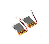 Compatible pour 2 pièces 3.7 V Rechargeable Lithium ION Polymère Batterie 250mAh 502030 LIPO li-ION Cell pour MP3 MP4 Player Bluetooth Device