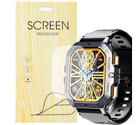 Compatible pour [6 Pièce Films Protecteurs] Doux Protection Films de protection d'écran Compatible pour Smartwatch OUKITEL Montre Connectée Homme 2.02" BT101 (6 Pièce Protecteurs)