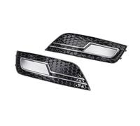 Compatible Pour Audi A4 Quattro B8 B9 2013 2014 2015 Couvercle De Calandre De Phare Antibrouillard De Pare-chocs Avant Gauche Droite 8KD807681B 8KD807682B(Honeycomb plating)