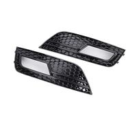 Compatible Pour Audi A4 Quattro B8 B9 2013 2014 2015 Couvercle De Calandre De Phare Antibrouillard De Pare-chocs Avant Gauche Droite 8KD807681B 8KD807682B(Honeycomb Black)