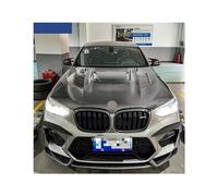 Compatible Pour BMW F97 X3M F98 X4M forgé en Fiber de carbone sèche capot moteur avant capot couverture Kit de carrosserie de voiture 2019 +(Carbon Fiber Pattern)