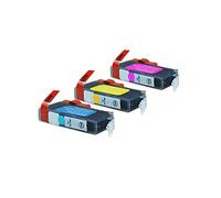 Compatible pour Canon Pixma MX 885 Cartouches d'encre ensemble cyan, magenta, jaune - CLI-526 / 4541B006 - Inhalt: 3 x 8,4 ml