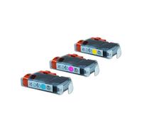 Compatible pour Canon Smartbase MPC 400 Cartouches d'encre ensemble cyan, magenta, jaune - BCI-3E / 4480A262 - Inhalt: 3 x 15 ml