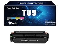 Compatible pour Canon T09 T09BK T09C T09M T09Y Cartouches de Toner Extra Haute capacité avec Puce pour imprimante Canon X C1127iF MF1127C X LBP1127C X C1127i C1127iF C1127P ,BK-1 Piece