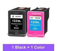 Compatible pour cartouche d'encre HP 122XL pour imprimante HP122 Deskjet 1510 2050 1000 1050 1050A 2000 2050A 2540 3000 3050 3052Aun seul ensemble