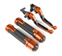Compatible Pour CB CBR 650 R CB650 CBR650 650R CB650R CBR650R 2018 2019 2020 2021 2022 2023 Moto Leviers D'embrayage De Frein Réglables Poignée Poignées De Guidon(Orange)