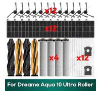 Compatible pour (Dreame Aqua 10 Ultra Roller / Aqua10 Roller) accessoires brosse principale filtre Hepa rouleau vadrouille pièces de rechange 6 filters