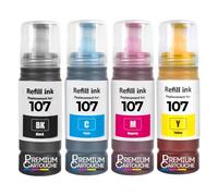 compatible pour Epson 107 C13T09B140 C13T09B240 C13T09B340 C13T09B440 haute capacité 3600 pages pack 4 x 70 ml