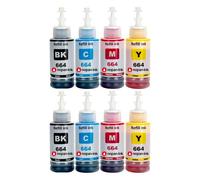 compatible pour Epson 6641 6642 6643 6644 Noir Couleurs Pack 8 4000 6500 pages