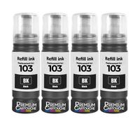 compatible pour Epson C13T00S14A 103 E103B noir Pack 4x70ml 18000 pages