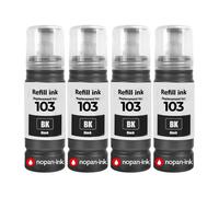 compatible pour Epson C13T00S14A 103 E103B noir Pack 4x70ml 18000 pages