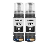 compatible pour Epson C13T09B140 107 noire haute capacité 3600 pages pack 2 x 70 ml