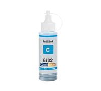 compatible pour Epson C13T67324A T6732 EJ6732 cyan 70 ml haute capacité