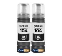 compatible pour Epson E104B C13T00P140 104 noire Pack 2 70 ml 4500 pages