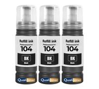 compatible pour Epson E104B C13T00P140 104 noire Pack 3 70 ml 4500 pages