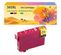 Compatible pour Epson Les Cartouches d'encre 503 503XL, Pack combiné pour imprimantes à Jet d'encre XP-5200 XP-5205 WF-2960DWF WF-2965DWF, Conception Haute capacité résistante 1*Magenta