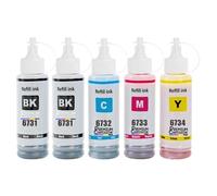compatible pour Epson T6731 T6732 T6733 T6734 Pack 5 x 70 ml haute capacité