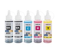 compatible pour Epson T6731 T6732 T6733 T6734 Pack 5 x 70 ml haute capacité