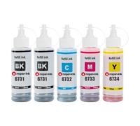 compatible pour Epson T6731 T6732 T6733 T6734 Pack 5 x 70 ml haute capacité