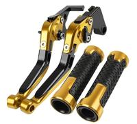 Compatible Pour Honda CBR250 NSR250 CBR NSR 250 1988-1994 1989 1990 1991 1992 1993 Levier De Frein D'embrayage De Moto Extensible Réglable Leviers Pliables Poignées De Guidon(Or)