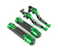 Compatible Pour Honda NSR250/MC18/MC21/MC22/MC19/CBR250 1988-1994 Levier De Frein D'embrayage De Moto Leviers Pliables Réglables Extensibles Poignées De Guidon(Vert)