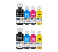 compatible pour HP 32XL 32 XL 1VV24AE 31 1VU26AE 1VU27AE 1VU28AE Pack 8 haute capacité