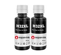 compatible pour HP 32XL 32 XL 1VV24AE Noir haute capacité Pack 2 x 135 ml