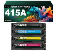 Compatible pour HP 415A Remplacement de la Cartouche de Toner pour imprimantes LaserJet Pro Couleur M454DN M454DW M479DW M479FDN M479FDW, W2030A W2031A W2032A W2033A