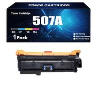 Compatible pour HP CE400A CE401A CE402A CE403A 507A Cartouche de Toner avec Puce pour imprimantes HP M551 M551N M551DN M551XH M575dn M575f Ultra Haute Impression Pages 1 Pack ,C-1 Piece