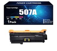Compatible pour HP CE400A CE401A CE402A CE403A 507A Cartouche de Toner avec Puce pour imprimantes HP M551 M551N M551DN M551XH M575dn M575f Ultra Haute Impression Pages 1 Pack ,Y-1 Piece