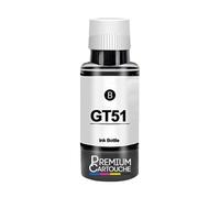 compatible pour HP GT51 M0H57AE recharge d'encre noire 5000 pages 135 ml