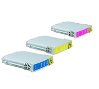 Compatible pour HP OfficeJet Pro 8000 Enterprise Cartouches d'encre ensemble cyan, magenta, jaune - Nr.940 XL / CD4906AE - CD4909AE - Inhalt: 3 x 30 ml