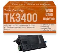 Compatible pour Kyocera ECOSYS PA4500x MA4500x MA4500ix MA4500fx MA4500ifx Cartouches de Toner avec Puce, Haut rendement, Grande capacité, 12 500 Pages,TK3400-1PC
