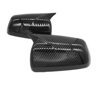Compatible pour Mitsubishi Lancer X 10 EX EVO 2008-2018 Paire de couvercles de rétroviseurs latéraux + couvercle de volet de fenêtre latérale arrière noir brillant(Carbon Mirror only)