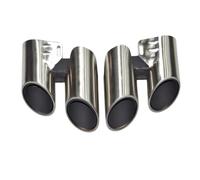Compatible Pour Porsche Paramela Black TailTip 971 Modification de l'embout d'échappement GTS Quad Out Sports TailTip Turbo Muffler Tip 2017-2024(Lavender)