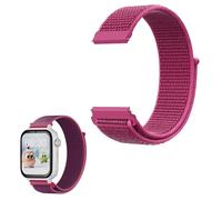 Compatible pour SaveFamily SaveWatch Plus, Nylon Élastique Classique Bracelet De Remplacement Compatible pour SaveFamily SaveWatch Plus Montre connectée Enfant 1,72 Pouces (Fruit du dragon)