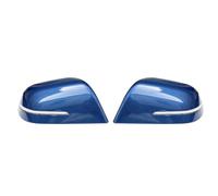Compatible Pour Tesla Model 3 2017-2023 Coque de rétroviseur avec lampe LED en fibre de carbone for voiture - Capuchon de vue arrière - Coque de rechange à clipser(White)