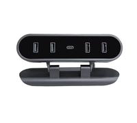 Compatible pour voiture 3/Y Glovebox Shunt Expansion Splitter Hub Ports Adaptateur de charge rapide Hub Station d'accueil Pliable Gonfleur de pneu Portable Compresseur d'air Adaptateur de prise de