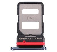 Compatible pour Xiaomi Mi 11T / 11T Pro 2108111RG Try tray Plateau pour carte double SIM NANO Sim 1 + SLOT SIM 2 dirigées lecteur CARD READER (Silver)