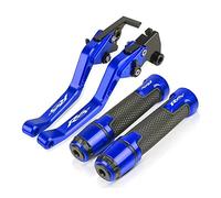 Compatible Pour Yamaha R6S EUROPE VERSION 2006 2007 Guidon De Moto Leviers D'embrayage De Frein Réglables Poignées Poignée(Bleu)