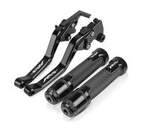 Compatible Pour Yamaha R6S EUROPE VERSION 2006 2007 Guidon De Moto Leviers D'embrayage De Frein Réglables Poignées Poignée(Noir)