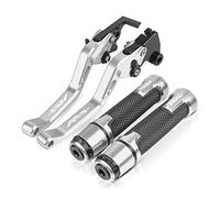 Compatible Pour Yamaha R6S EUROPE VERSION 2006 2007 Guidon De Moto Leviers D'embrayage De Frein Réglables Poignées Poignée(Sliver)