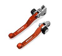 Compatible Pour Yamaha YZ450F 2001 2002 2003 2004 2005 2006 2007 Motocross Dirt Bike CNC En Aluminium Leviers D'embrayage De Frein Levier Pliable Moto Pivot Levier(Orange)