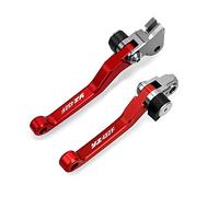 Compatible Pour Yamaha YZ450F 2001 2002 2003 2004 2005 2006 2007 Motocross Dirt Bike CNC En Aluminium Leviers D'embrayage De Frein Levier Pliable Moto Pivot Levier(Rouge)