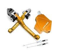 Compatible Pour Yamaha YZ450F 2001 2002 2003 2004 2005 2006 2007 Motocross Pliable Leviers D'embrayage De Frein Stunt Easy Pull Câble Système CNC Accessoires(Or)