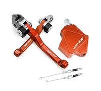 Compatible Pour Yamaha YZ450F 2001 2002 2003 2004 2005 2006 2007 Motocross Pliable Leviers D'embrayage De Frein Stunt Easy Pull Câble Système CNC Accessoires(Orange)