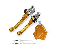 Compatible Pour Yamaha YZ450F YZ 450F YZ450 F 2008 Motocross Pliable De Frein Leviers D'embrayage Stunt Facile Pull Câble Système CNC Accessoires(Or)